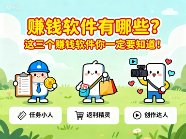 赚钱软件有哪些？这三个赚钱软件你一定要知道！-赚百科