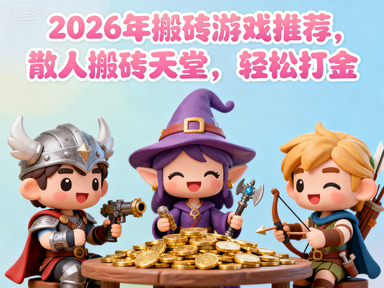 2026年搬砖游戏推荐，散人搬砖天堂，轻松打金-赚百科