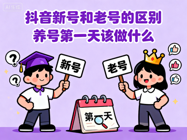 抖音新号和老号的区别 养号第一天该做什么