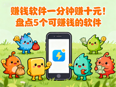 赚钱软件一分钟赚十元！盘点5个可赚钱的软件-赚百科