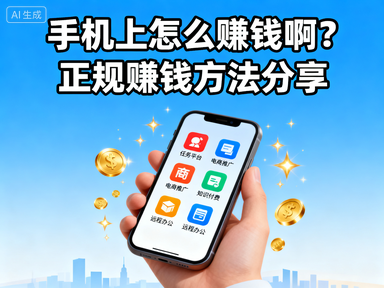 手机上怎么赚钱啊？正规赚钱方法分享-赚百科