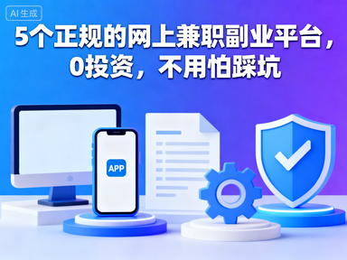 5个正规的网上兼职副业平台，0投资，不用怕踩坑-赚百科