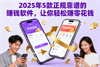 2025年5款正规靠谱的赚钱软件，让你轻松赚零花钱-赚百科