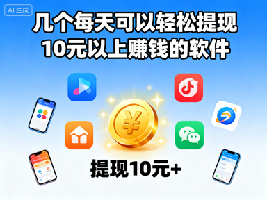 几个每天可以轻松提现10元以上赚钱的软件-赚百科
