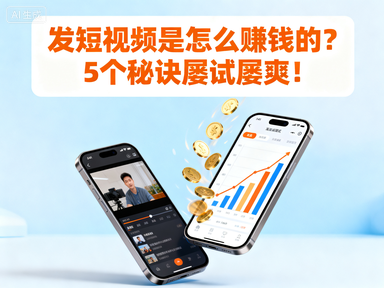 发短视频是怎么赚钱的？5个秘诀屡试屡爽！-赚百科