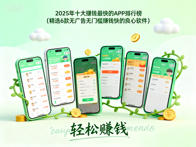 2025年十大赚钱最快的APP排行榜（精选6款无广告无门槛赚钱快的良心软件）-赚百科