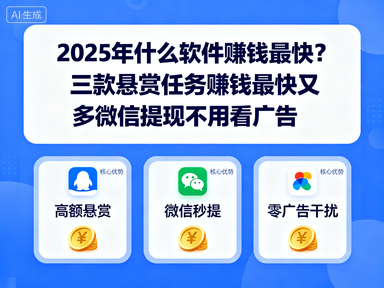 2025年什么软件赚钱最快？三款悬赏任务赚钱最快又多微信提现不用看广告-赚百科
