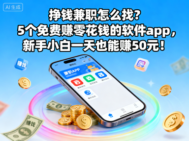 挣钱兼职怎么找？5个免费赚零花钱的软件app，新手小白一天也能赚50元！-赚百科