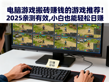 电脑游戏搬砖赚钱的游戏推荐!2025亲测有效,小白也能轻松日赚-赚百科