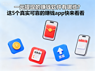 一元提现的赚钱软件有哪些？这5个真实可靠的赚钱app快来看看-赚百科