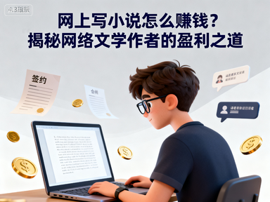网上写小说怎么赚钱?揭秘网络文学作者的盈利之道