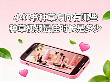 小红书种草方向有哪些 种草视频最佳时长是多少-赚百科