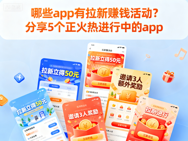 哪些app有拉新赚钱活动？分享5个正火热进行中的app-赚百科