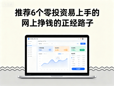 推荐6个零投资易上手的网上挣钱的正经路子