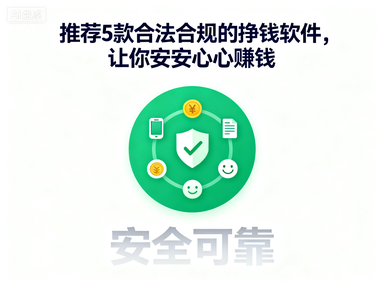 推荐5款合法合规的挣钱软件，让你安安心心赚钱-赚百科