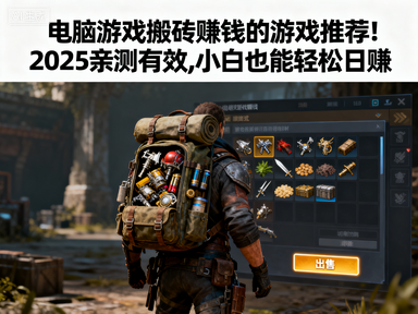 电脑游戏搬砖赚钱的游戏推荐!2025亲测有效,小白也能轻松日赚-赚百科