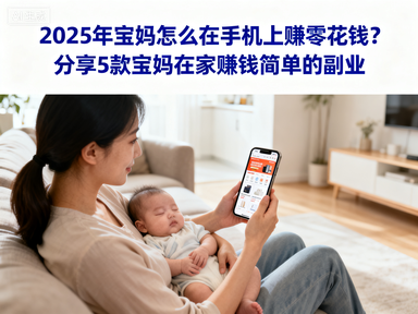 2025年宝妈怎么在手机上赚零花钱?分享5款宝妈在家赚钱简单的副业-赚百科