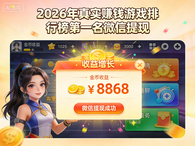 2026年真实赚钱游戏排行榜第一名微信提现