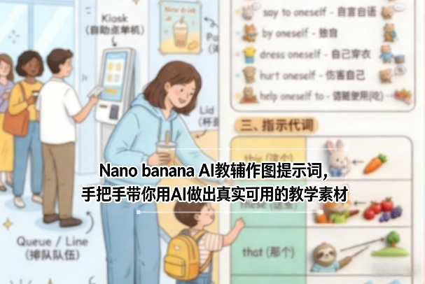 Nano banana AI教辅作图提示词,手把手带你用AI做出真实可用的教学素材-赚百科
