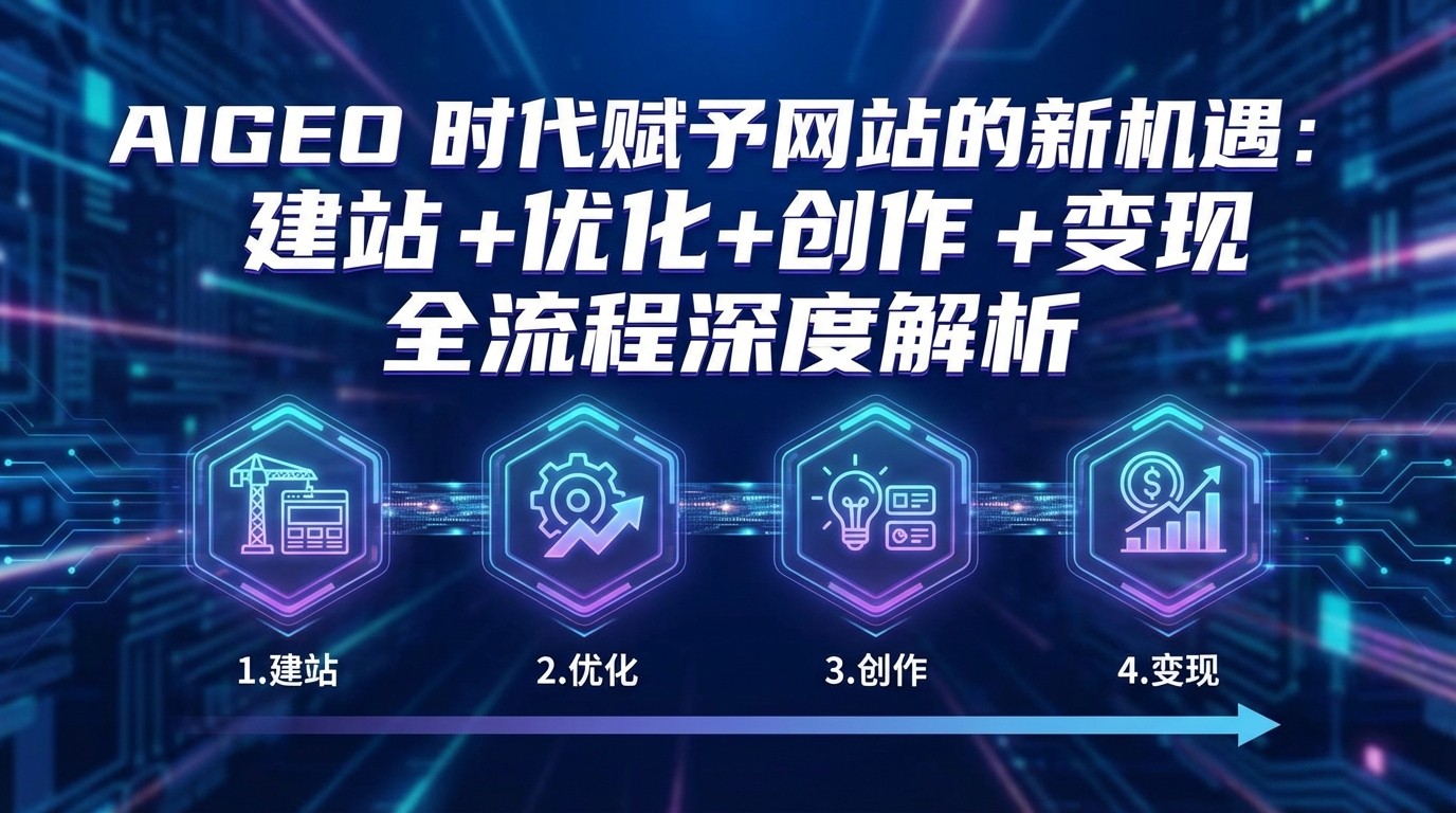 AIGEO+时代赋予网站的新机遇：建站+优化+创作+变现+全流程深度解析-赚百科