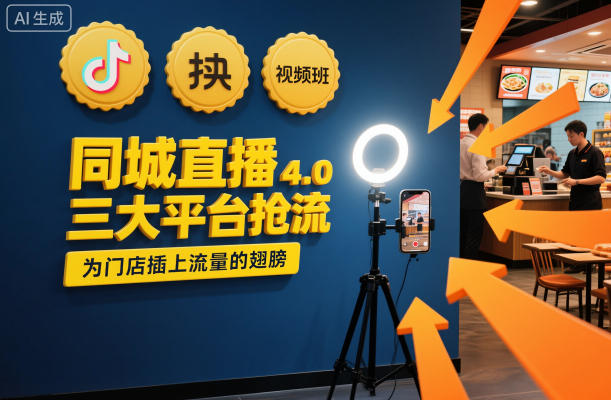 同城直播实操班4.0，三大平台抢流，为门店插上流量的翅膀-赚百科