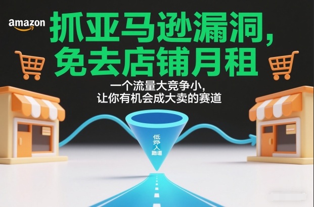 抓亚马逊漏洞，免去店铺月租，一个流量大竞争小，让你有机会成大卖的赛道-赚百科