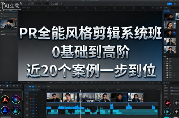 PR全能风格剪辑系统班，0基础到高阶，近20个案例一步到位-赚百科