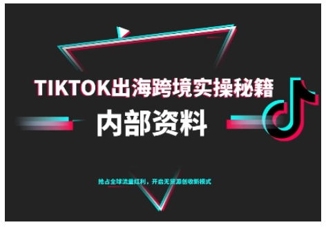 TikTok跨境电商0-1搭建运营，TK出海跨境实操秘籍（10月更新）-赚百科