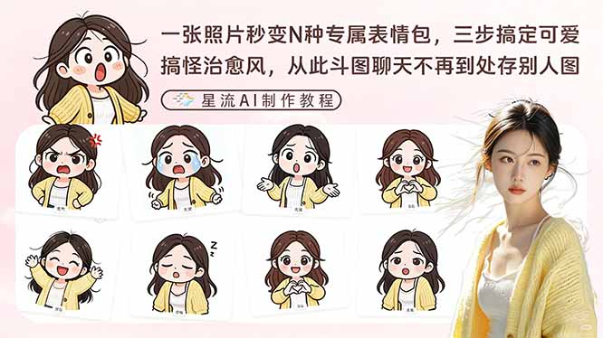 一张照片秒变N种专属表情包，三步搞定可爱搞怪治愈风，从此斗图聊天不再到处存别人图-赚百科