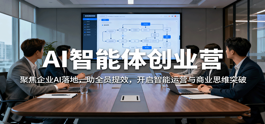 AI智能体创业营:聚焦企业AI落地,助全员提效,开启智能运营与商业思维突破-赚百科