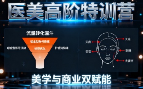 0-1000W医美高阶特训营课程，美学与商业双赋能-赚百科