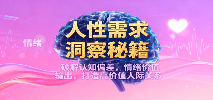 人性需求洞察秘籍，破解认知偏差，情绪价值输出，打造高价值人际关系-赚百科
