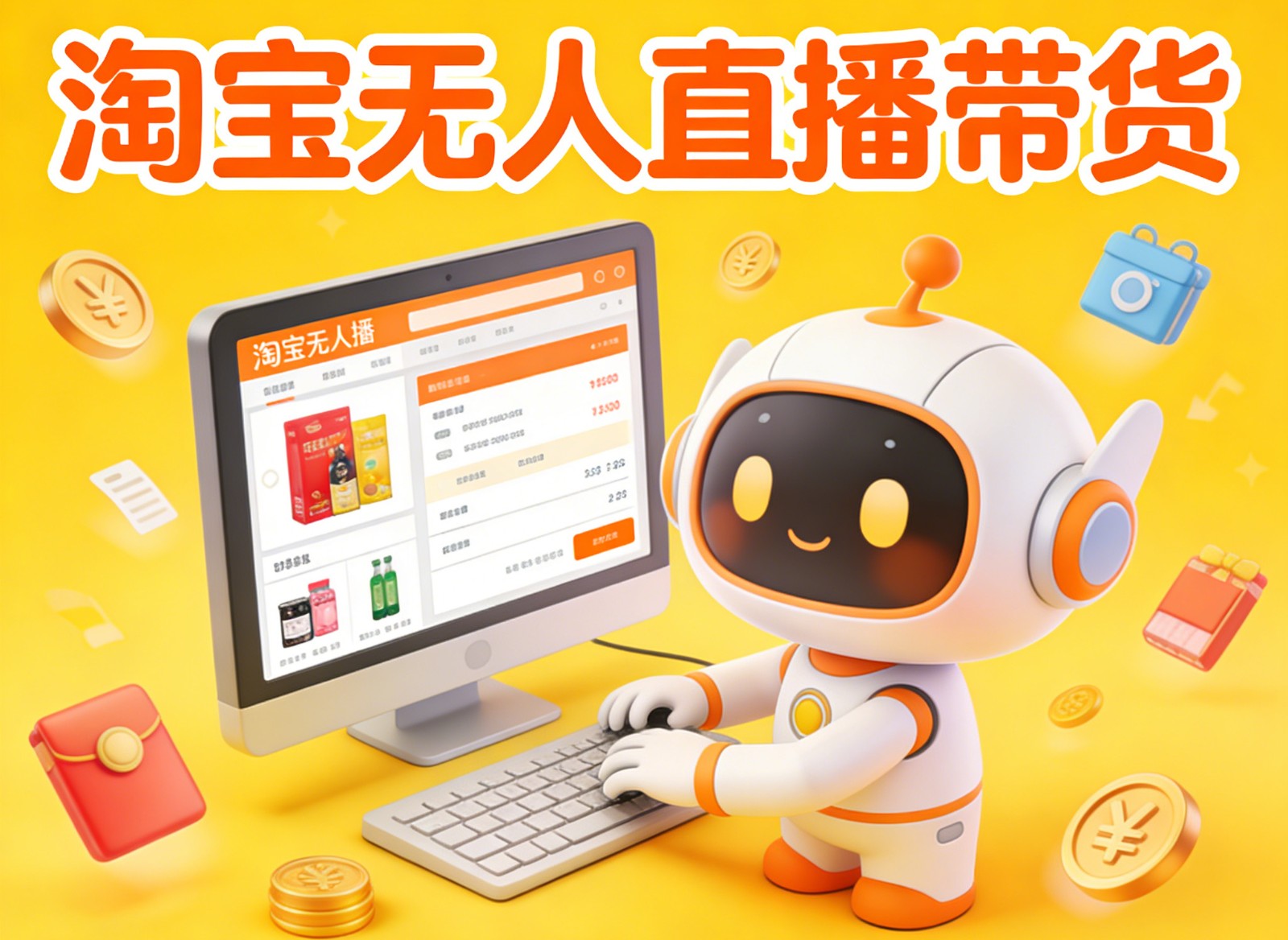 淘宝无人直播带货,24小时自动卖货,月佣金1W+,不违规不封号,不用露脸-赚百科