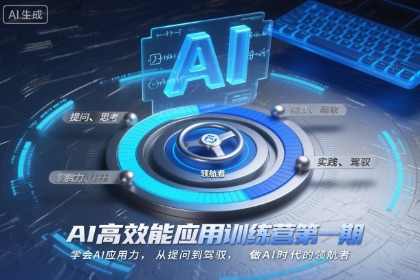 AI高效能应用训练营第一期，学会AI应用力，从提问到驾驭，做AI时代的领航者-赚百科