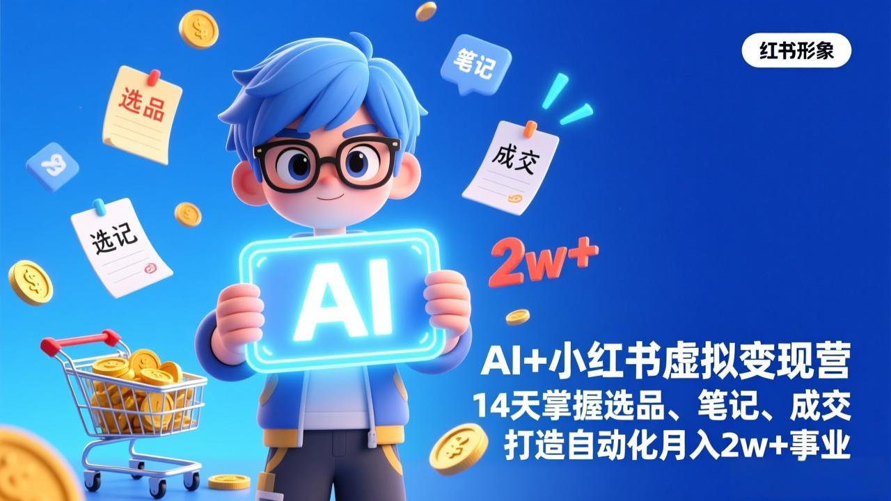 AI+小红书虚拟变现营(完结 AI+小红书虚拟变现营(完结