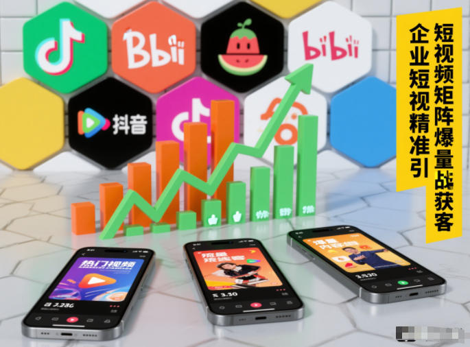 企业短视频精准引流矩阵获客,短视频矩阵爆量战法-赚百科