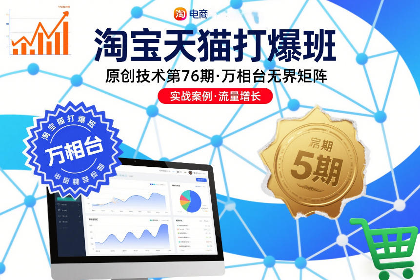 淘宝天猫打爆班原创技术第76期，万相台无界矩阵-赚百科