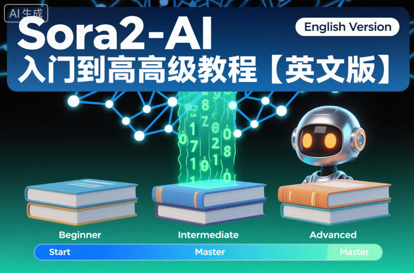 Sora2-AI入门到高级教程【英文版】-赚百科