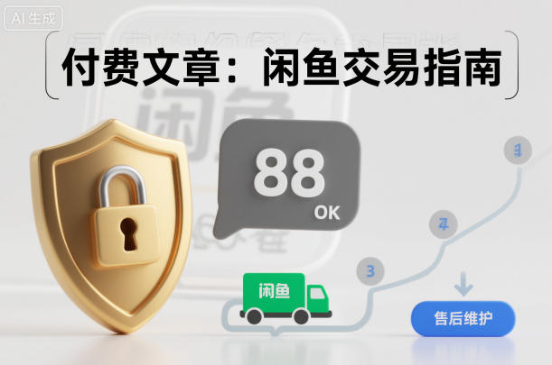 付费文章:闲鱼交易指南,怎么才能降低被坑被马扁的概率-赚百科