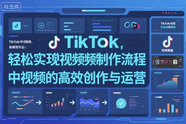 TikTok中视频制做流程，轻松实现Tk中视频的高效创作与运营-赚百科