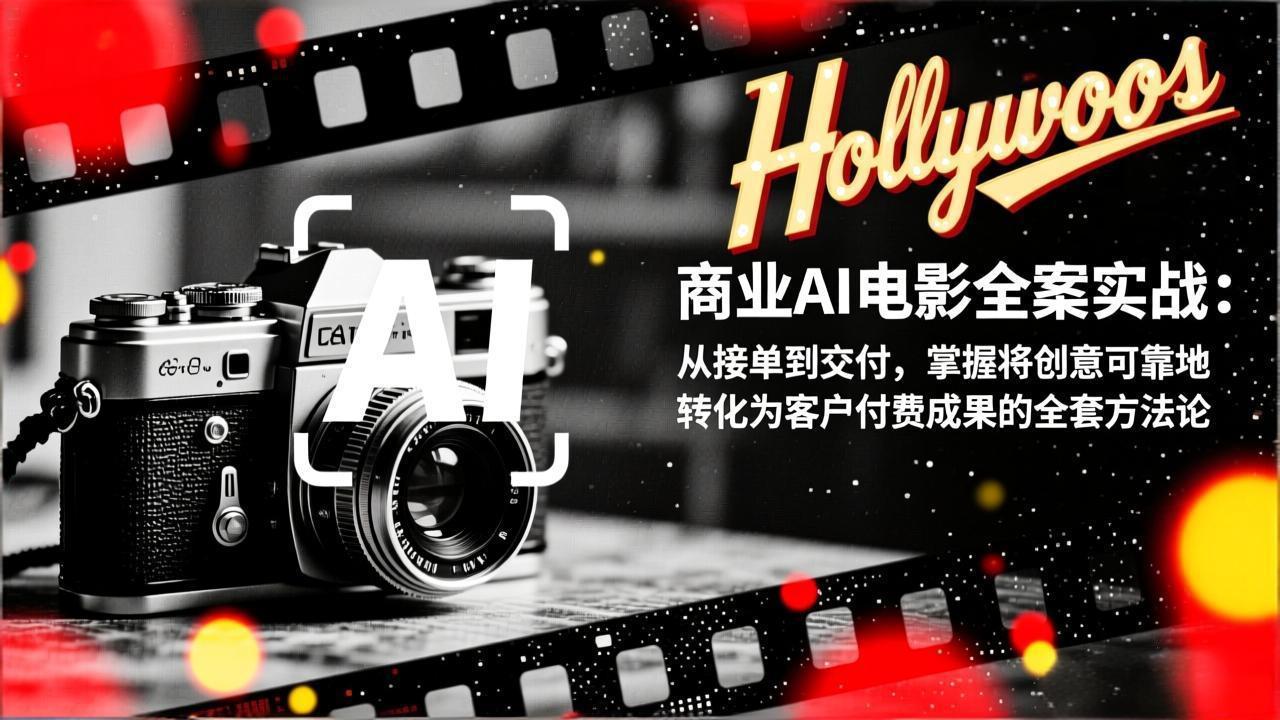 商业AI电影全案实战：从接单到交付，掌握将创意可靠地转化为客户付费成果的全套方法论-赚百科