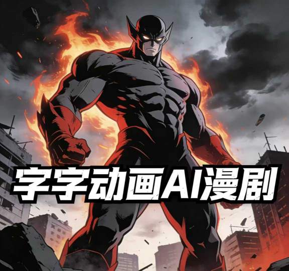 字字动画AI漫剧2026年第1期系统课程，小白看完就能学会实操的漫剧课，单人月收1-3W-赚百科