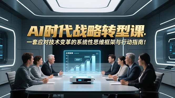 AI时代战略转型课：一套应对技术变革的系统性思维框架与行动指南！-赚百科