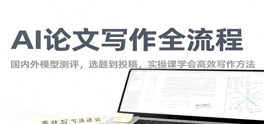AI论文写作全流程,国内外模型测评,选题到投稿,实操课学高效写作方法-赚百科