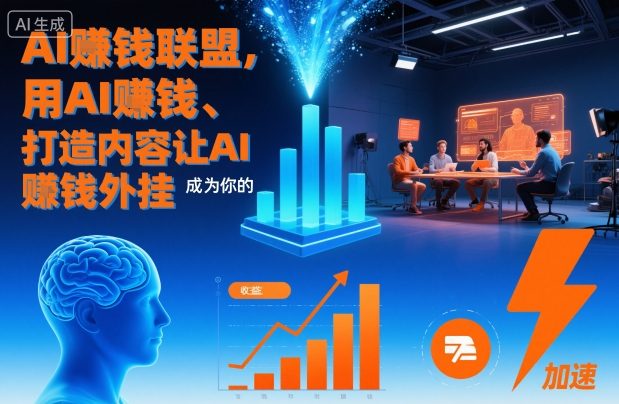 AI賺钱联盟，用AI賺钱、打造内容让AI成为你的賺钱外挂-赚百科
