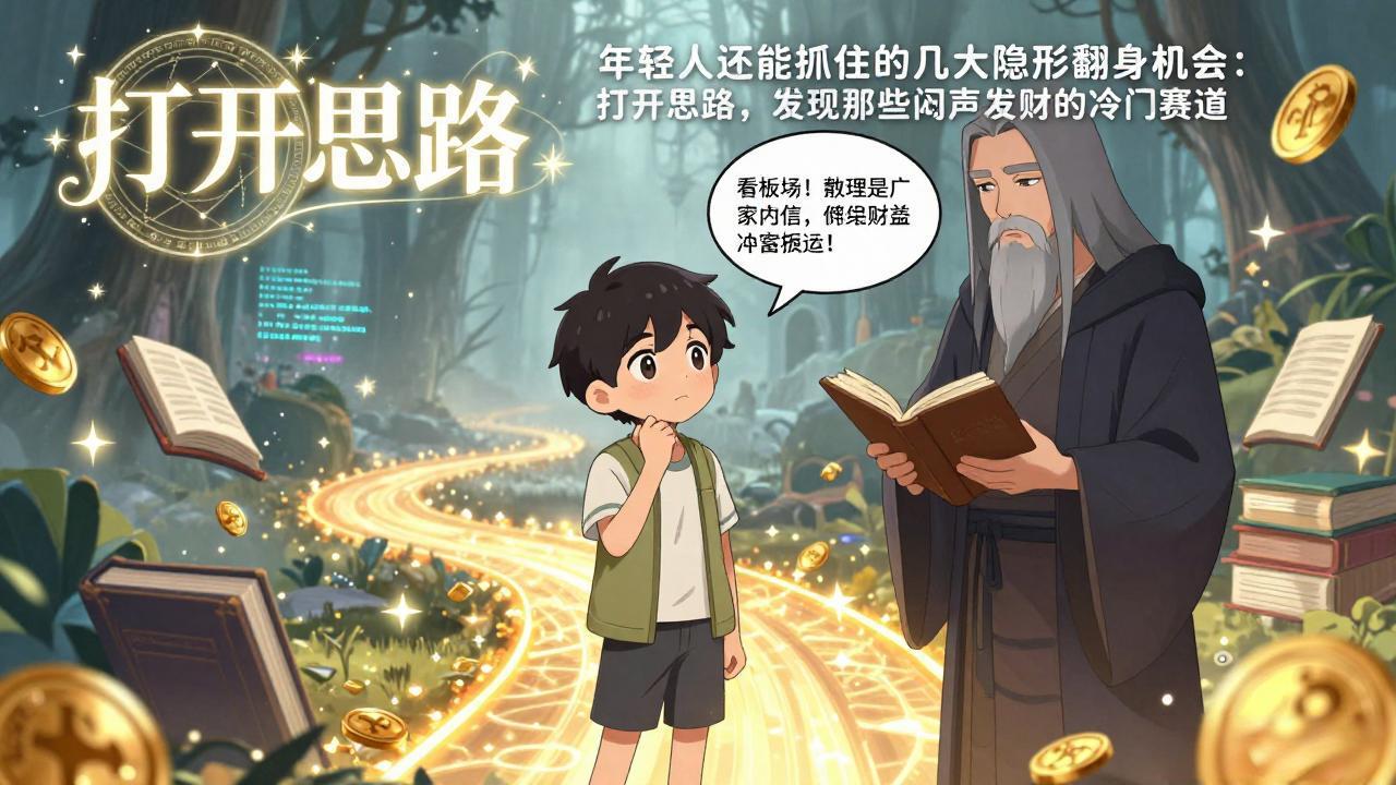 付费文1+2：年轻人还能抓住的几大隐形翻身机会：打开思路，发现那些闷声发财的冷门赛道-赚百科