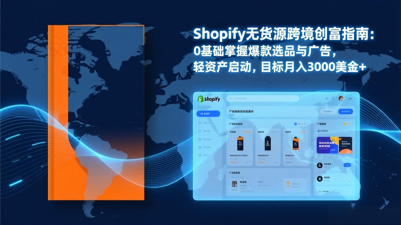 Shopify爆款打法实战：从选品到广告投放，复制爆款模型，驱动独立站月销售额破万刀-赚百科