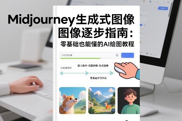 Midjourney生成式图像逐步指南：零基础也能懂的AI绘图教程-赚百科