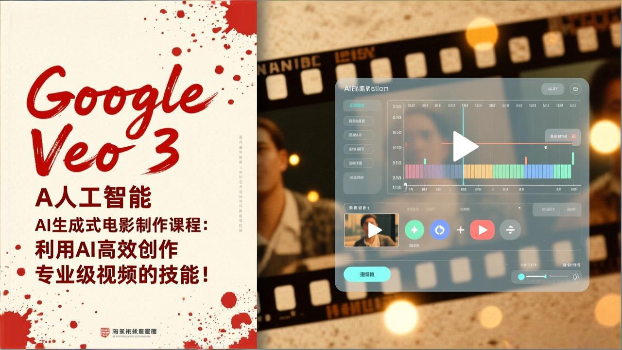 Google Veo 3人工智能AI生成式电影制作课程：利用AI高效创作专业级视频的技能！-赚百科