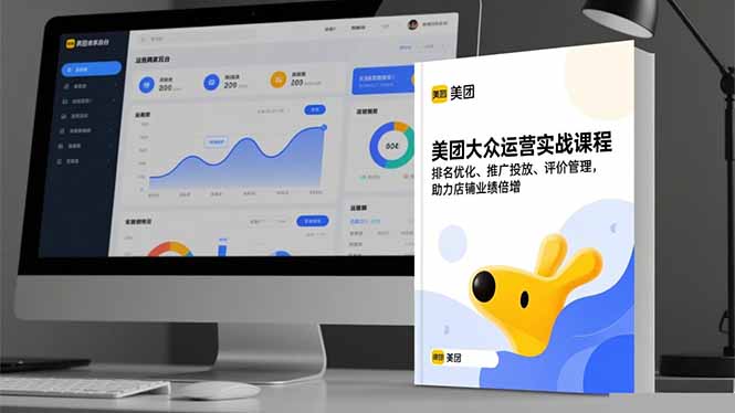 美团大众运营实战课程，排名优化、推广投放、评价管理，助力店铺业绩倍增-赚百科